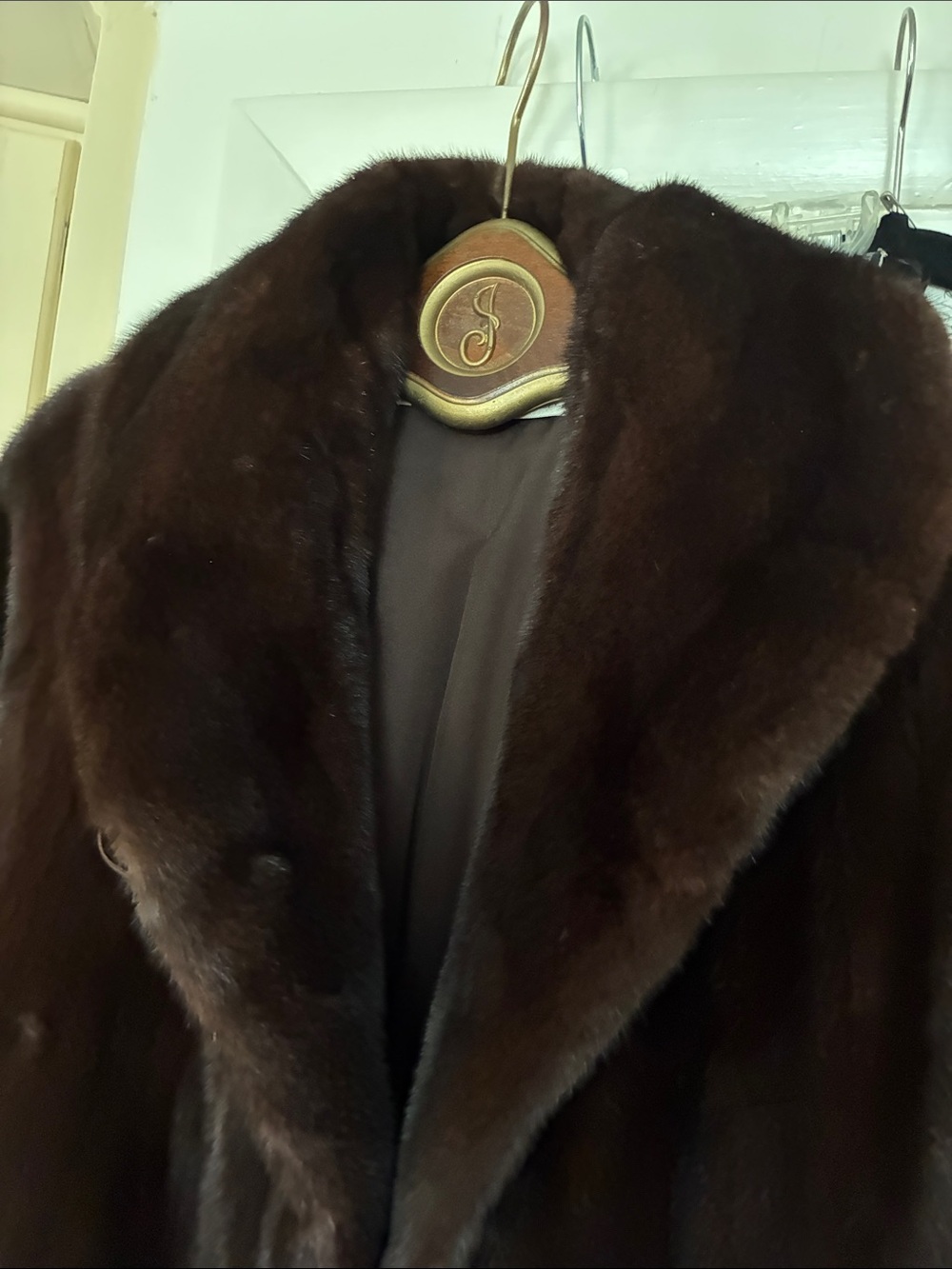 Luxury Dark Brown Women's Ranch Mink  Coat